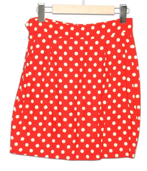 モスキーノ SIZE 42(W68) ドット柄 コクーンスカート MOSCHINO