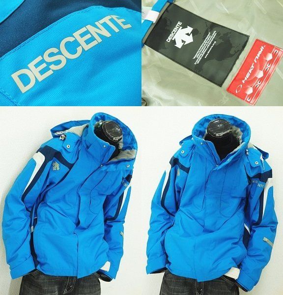 ★デサントDESCENTEヒートナビスキージャケットMスカイブルー★