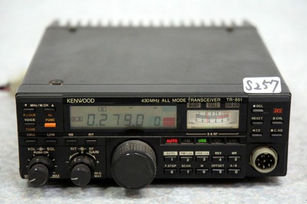 KENWOOD 430MHz オールモードトランシーバー TR-851D (S257 モービル