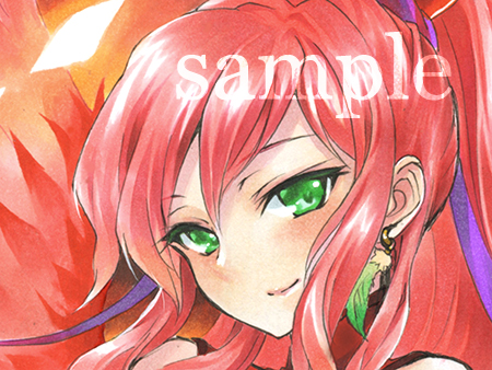オリジナル 手描きイラスト ☆ 朱雀 ☆ 色紙
