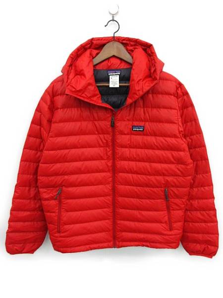 パタゴニア Patagonia ダウンジャケット フード M 赤 パタゴニア