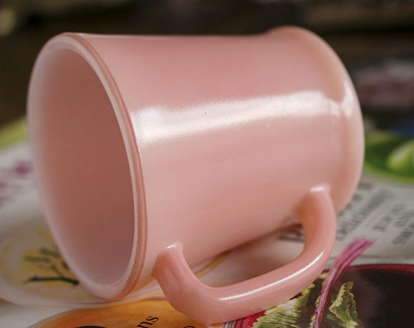美品！ファイヤーキングマグピンク桜色コーヒー耐熱Dハンドル