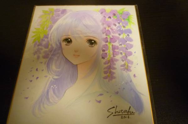 即決☆同人手描きイラスト☆幻想堂・しいたけ・直筆色紙サイン付