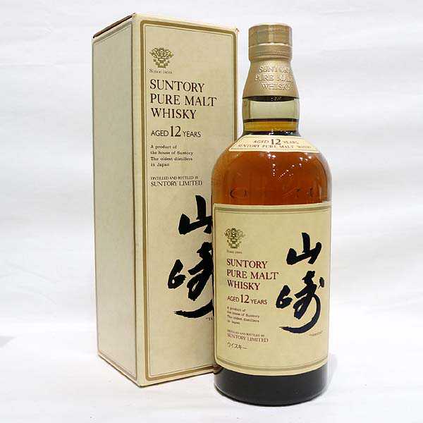 ☆古酒 箱付/サントリー 山崎 12年 旧 ピュアモルト O6L05146