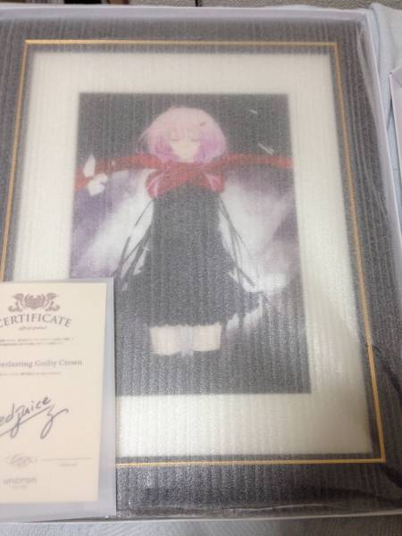 ギルティクラウン EGOIST 楪いのり 複製原画 直筆サイン 本 【公式通販】