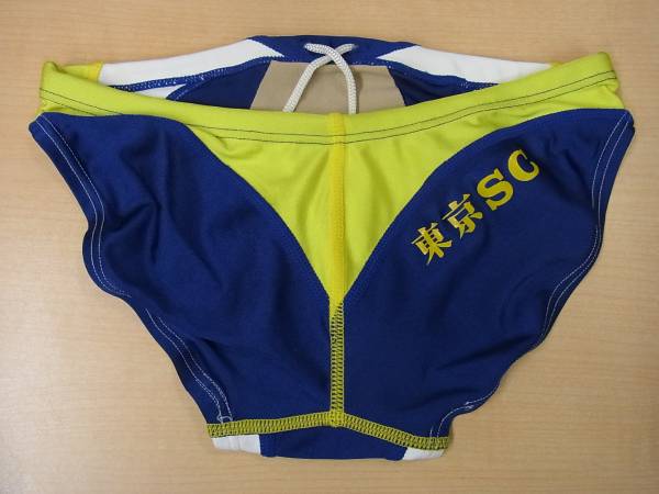 ○水着77 SPEEDO 競パン Mサイズ 青・白・黄色/競泳/東京SC(Mサイズ