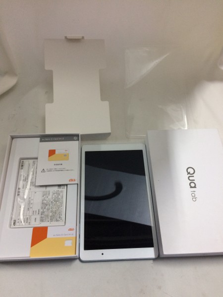 新品未使用 au Qua tab 02 エアリーブルー 2016年12月24
