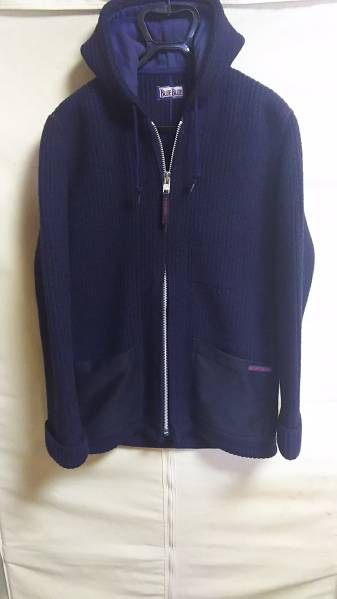 Blue Blue フーデッドカウチンパーカー　ウールフードJKT