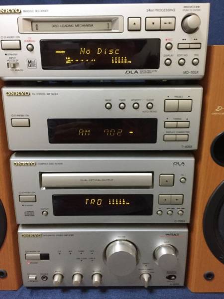 ジャンク品　ONKYO INTECシリーズコンポスピーカーセット オンキョー コンポ スピーカーセット Onkyo オンキョー ☆ジャンク品