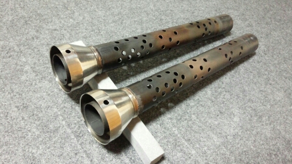 モーターステージブラス76スラッシュマフラー専用8㎜インナーサイレンサー2本セット/検)ハーレー MOTORSTAGE BRASS 76 SLASH 8ミリバッフル