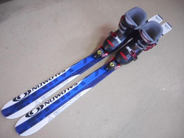 ＠子供用スキー/ブーツセット サロモンＸ-ＷＩＮＧ１４０ｃｍ靴２４ｃｍ＠298