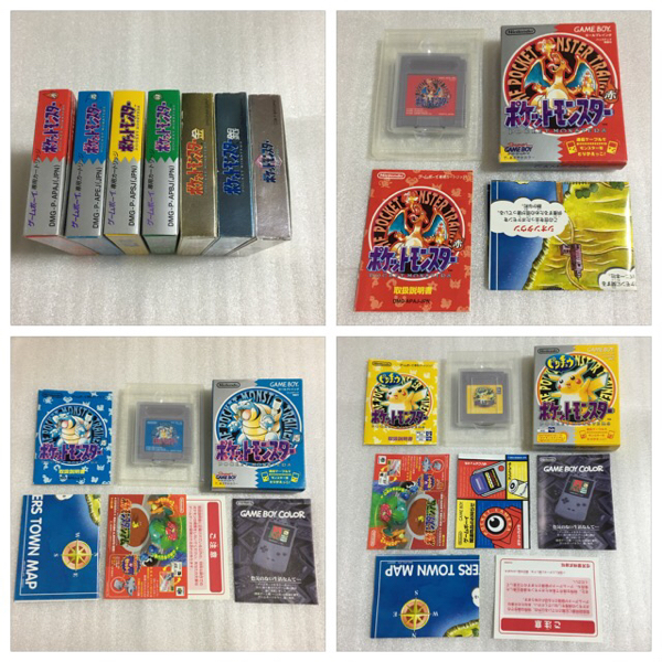 ◇GB ポケットモンスター赤青黄緑金銀クリスタル 7本セット_2