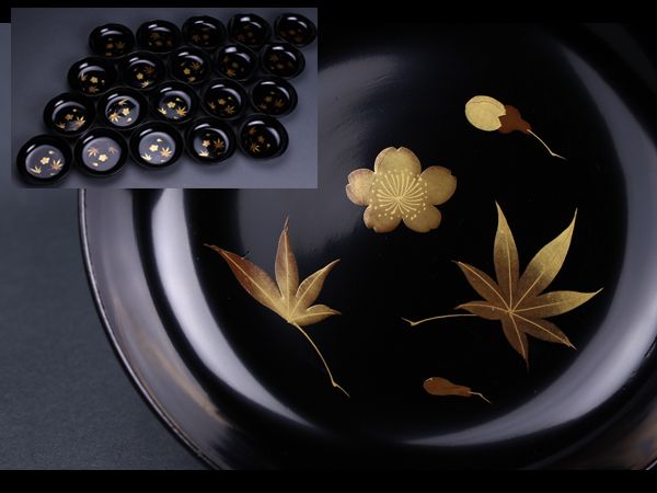 輪島塗 流 煮物椀 PA452(椀)｜売買された 吸物椀十客 見返欄蒔絵 和