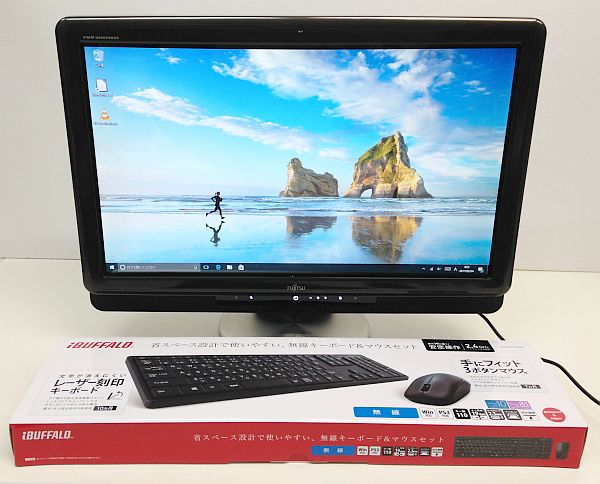 タッチパネル20型 FMV-DESKPOWER F/E70T Windows10 Webカメラ ブルーレイ！