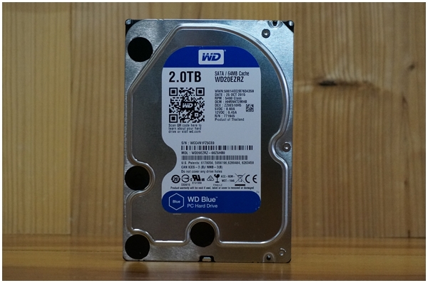 Western Digital WD Blue 2.0TB HDD 本体 Western Digital WD Blue 2.0