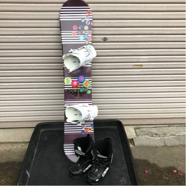 スノーボード 3点セット K2 120cm 22cm キッズ 子供 ジュニア