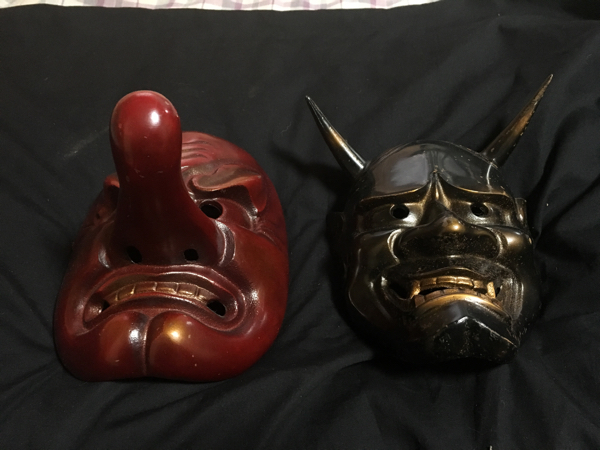 天狗 般若 鉄 お面 アンテーク 骨董品 まとめ 役2.4キロ 工芸品