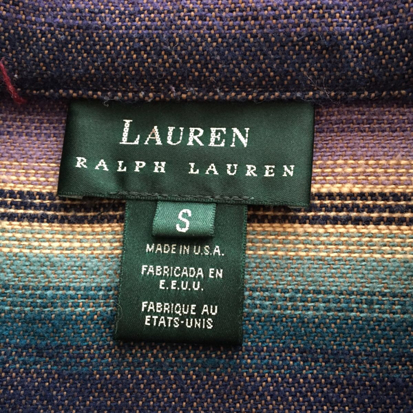 Sサイズ!90s ビンテージ ラルフローレン ネイティブ ラグジャケット ネイティブニットカーディガン ガウン キムタク RRL デニム コート