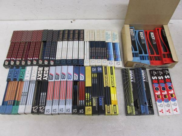 鉛筆 三菱 BOXY パーク 6COLOURS 500本程 ビンテージ新品~文房具