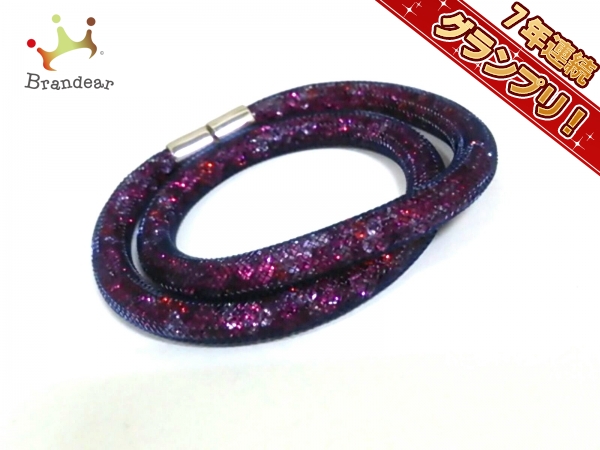 スワロフスキー ブレスレット 美品 ピンク×シルバー SWAROVSKI