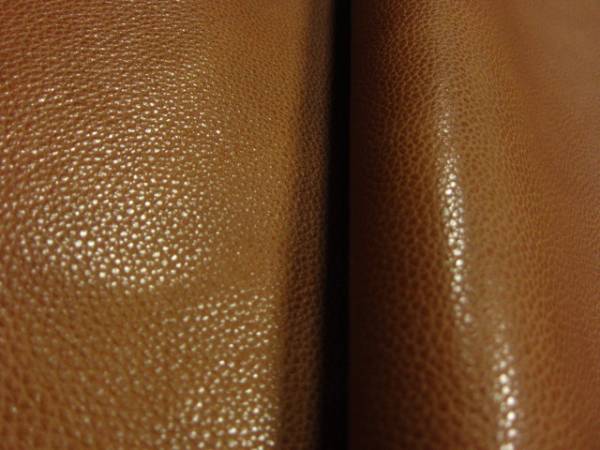 大きめ★シュリンク・クロム鞣し★ライトブラウン★260ds