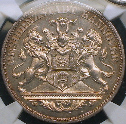 【ドイツ大型銀貨】（NGC-MS61 1872年 NGC記録20位 ト-ン)