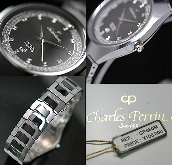 1円×3本 超硬タングステン&セラミック＆サファイヤクリスタル風防 オニキスブラック 腕時計 新品未使用