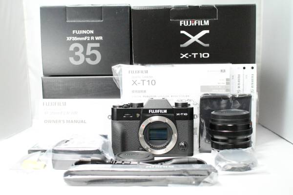 ★展示品★FUJIFILM フジフィルム X-T10 XF35mm F2 R WR★約1年保証付★付属品完備 #015-F1717