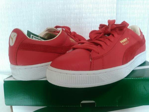 PUMA BASKET CLASSIC 本革 レザー 27.0 新品 赤　