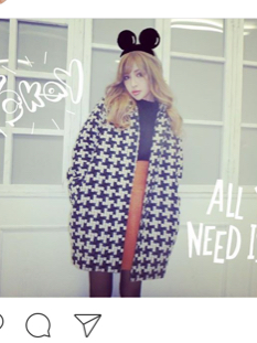 リリーブラウンモデル着用コート