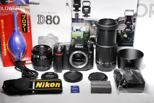  極 ショット数極小2300回以下 NIKON ニコン D80 望遠ダブルレンズセット(ニコン)｜売買されたオークション情報、yahooの商品情報をアーカイブ公開 - オークファン ニコン