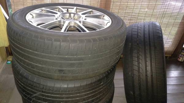 中古　アルミホイール　タイヤ四本セット。一本訳あり　フォレスター装着品 最大2000円OFFクーポン×ポイント10倍 2&frasl;19(木)20:00