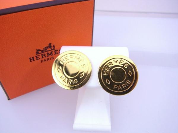 送料無料 贈り物に HERMES エルメス セリエ ゴールド イヤリング 未使用