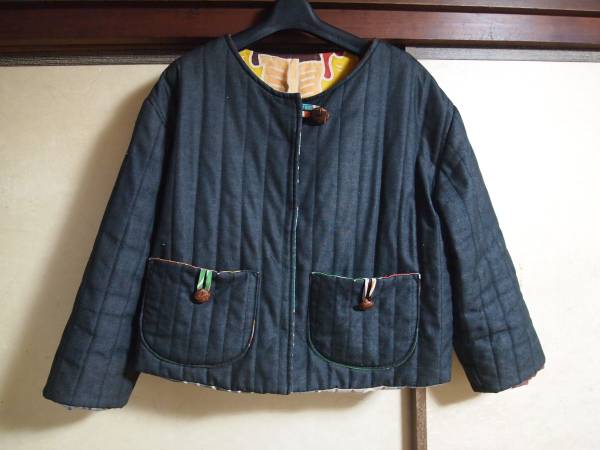 古布　着物　リメイクジャケット