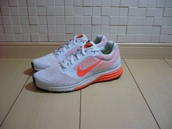 新品タグ付き！ナイキ NIKE レディースランニングシューズ スニーカー/ウィメンズ エア ズーム フライ 2/水色×オレンジ 24.0㎝