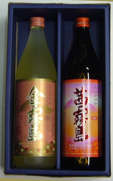 送料格安！金霧島(冬蟲夏草酒）・茜霧島・900ml・2本ギフト