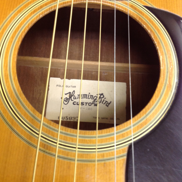 e114 ☆TOKAI HummingBird CUSTOM W-180 東海楽器 鳴ります(本体