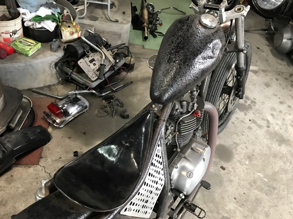 250TR!!カスタムエッグタンク!!サビ仕様!!エイジング 検エストレ 