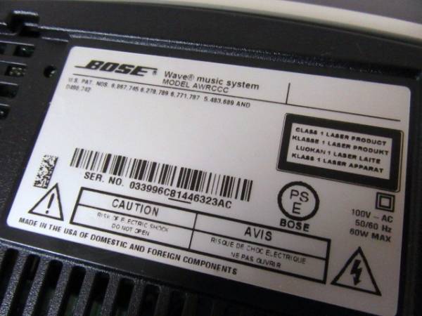 Wave Music System Bose CD AWRCC1 BOSE Player AWRCCC AM⁄FM Remote