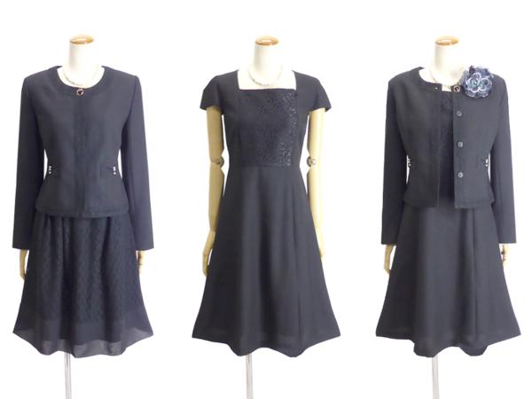 11号 一人でも着替えが簡単 前開きワンピース 繊細レース使い 3点セット セレモニースーツ レディース 洗濯OK 消臭#3P141