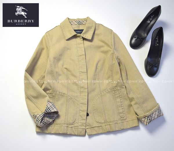 素敵◎BURBERRY バーバリーロンドン シンプルデザイン デニム