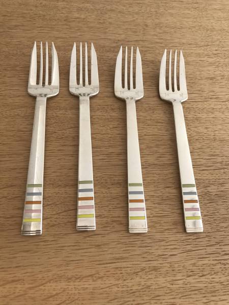 ★希少クリストフル ピエールエルメと限定コラボデザートフォーク4本セット 銀食器 カトラリー