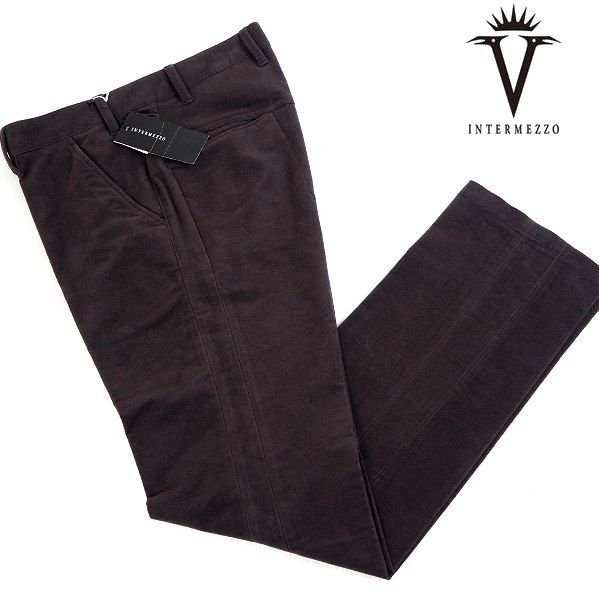 新品 INTERMEZZO インターメッツォ イタリア EMMETEX生地 起毛 ストレッチパンツ 86 定価22680円 1740