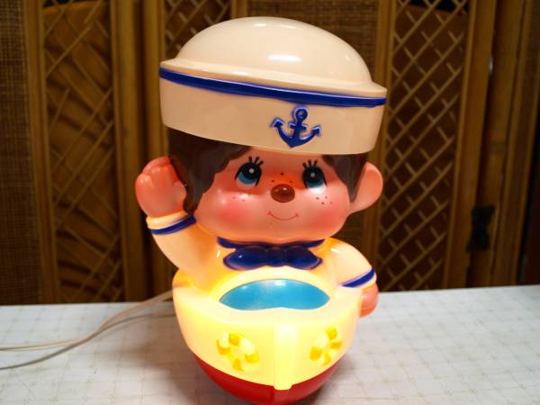 昭和レトロ！ モンチッチ電気スタンド/ランプ 明治製菓懸賞品 程度良好