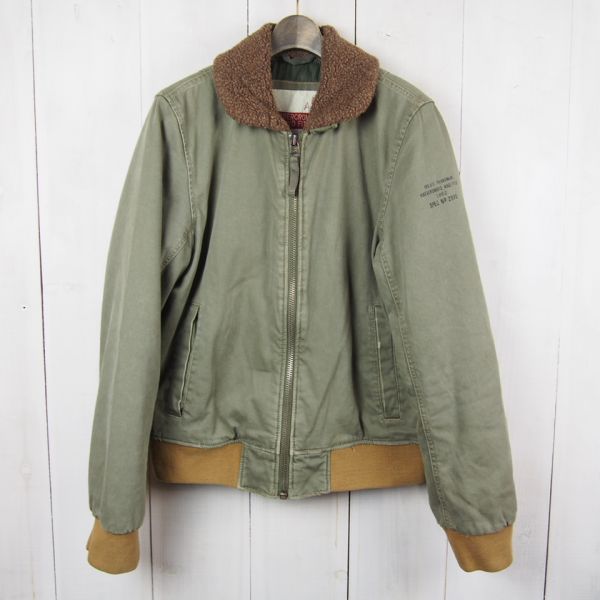 アバクロンビー&フィッチ*ABERCROMBIE&FITCH*ミリタリーデッキジャケット(L)