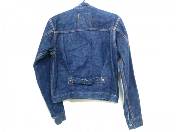 エヴィス Gジャン 34 レディース ネイビー×ピンク 春・秋物 EVISU 