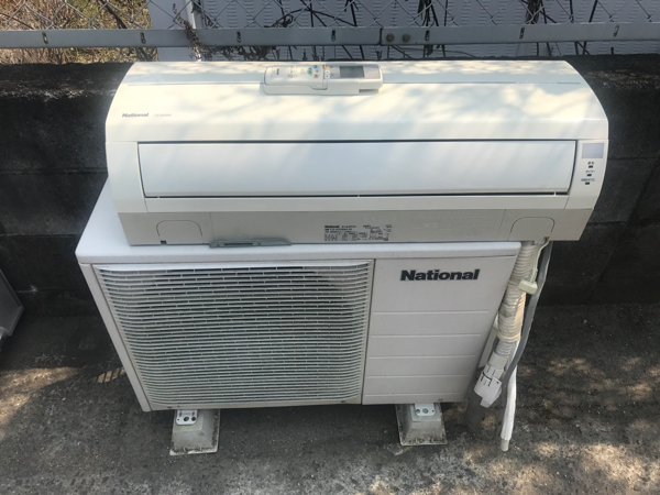 ナショナル ルームエアコン cs-sx288a-w お2.8kw 12畳用 ポンプダウン 