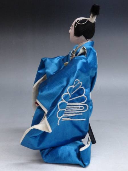 LA8■時代 日本人形 玉眼入 武士 /将軍 大将人形 置物*ｗ