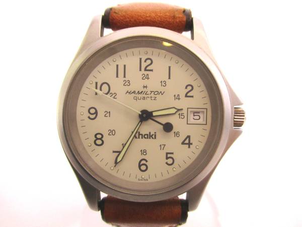 カーキ ハミルトン 0 Watch デイデイト ホワイト文字盤 ハミルトン