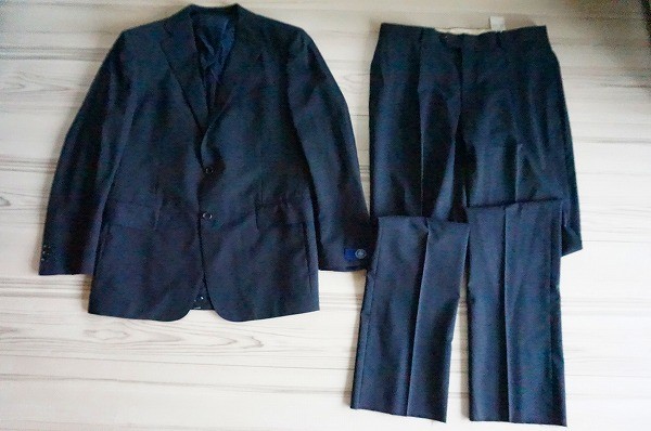 新品未使用 タグ付き J，PRESS メンズスーツ ネイビー 富